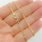 Load image into Gallery viewer, 14K Solid Gold Wheat Necklace