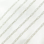Load image into Gallery viewer, Sterling Silver Hammered Paperclip Chain