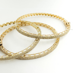 Load image into Gallery viewer, KG991. 14K Solid Gold Bangle with Diamonds