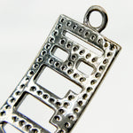 Load image into Gallery viewer, DC593. Diamond & Sterling Silver Rectangle Faith Connector
