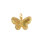 Load image into Gallery viewer, 14K Solid Gold Charm. Butterfly Pendant with Diamonds. GDP191