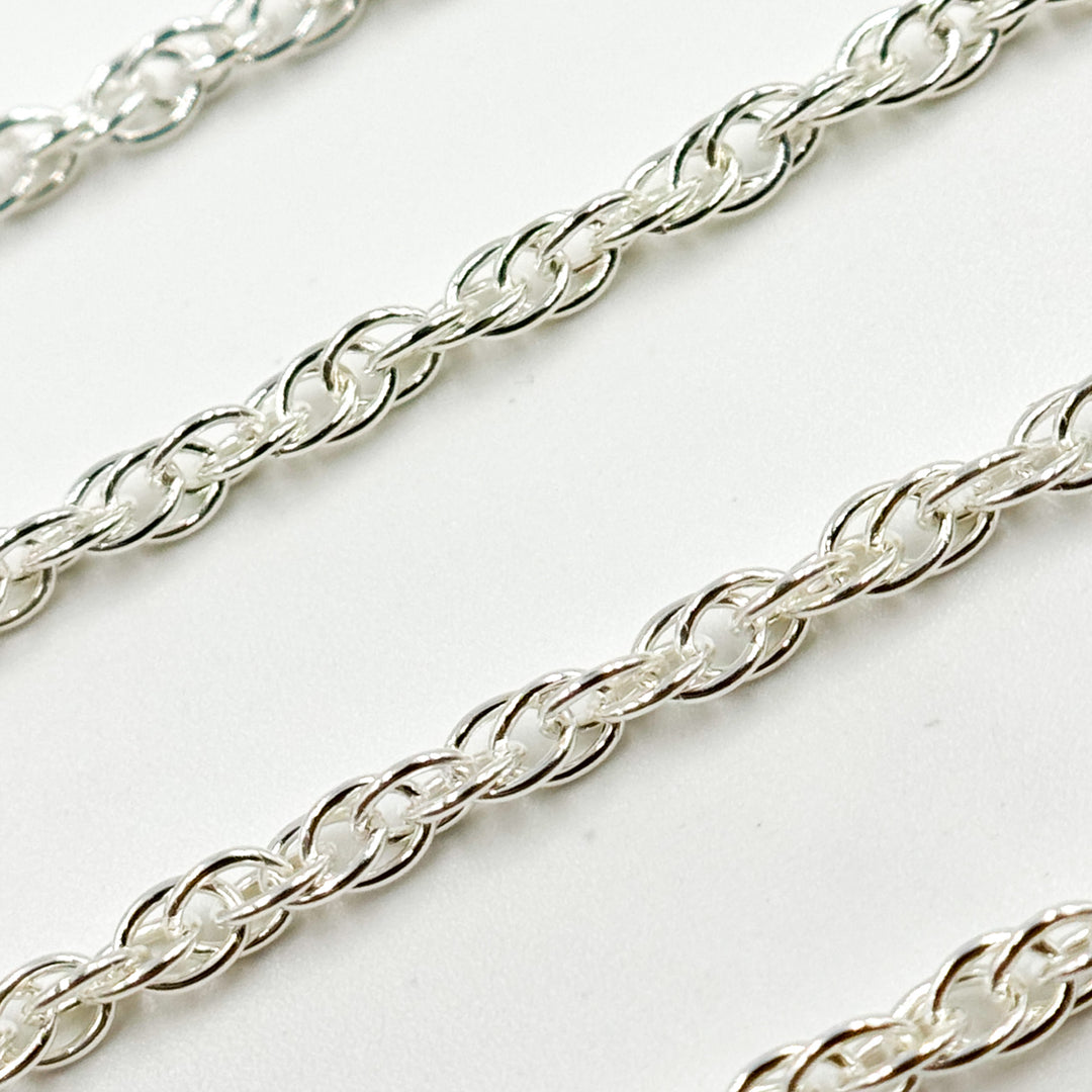 607SS. 925 Sterling Silver Rope Chain
