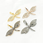 Load image into Gallery viewer, DP147. Diamond Silver Dragonfly Pendant