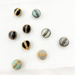 Load image into Gallery viewer, DC034A. Diamond Sterling Silver Round Enamel Bead