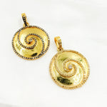 Load image into Gallery viewer, DP685. Diamond Sterling Silver Round Spiral Pendant