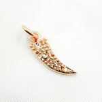 Load image into Gallery viewer, DC355. Diamond Sterling Silver Horn Charm