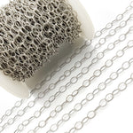 Load image into Gallery viewer, Buy Oxidized Sterling Silver Twisted Oval Link Chain