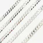 Load image into Gallery viewer, Silver Flat Curb Chain