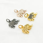 Load image into Gallery viewer, DC094. Diamond & Sterling Silver Elephant Charm