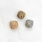 Load image into Gallery viewer, DC599. Diamond & Sterling Silver Rhombus Shape Bead