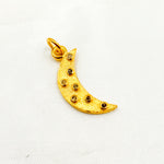 Load image into Gallery viewer, DC202. Diamond Sterling Silver Moon Pendant