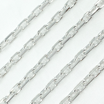 Load image into Gallery viewer, Z102SS. Sterling Silver Diamond Cut Oval Link Chain
