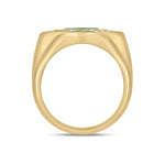 Load image into Gallery viewer, CR96516EM8X4. 14K Solid Gold Diamond and Emerald Oval Ring