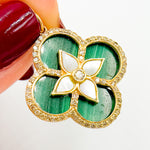 Load image into Gallery viewer, KG205. 14K Gold Flower Pendant