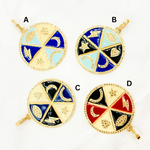Load image into Gallery viewer, Buy Now Sterling Silver Lucky Round Enamel Pendants