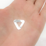 Load image into Gallery viewer, 15MM White Sterling Silver Triangle Connector