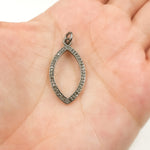 Load image into Gallery viewer, DC861. Diamond Sterling Silver Marquise Shape Pendant