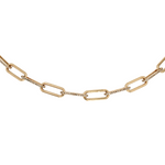 Load image into Gallery viewer, NFN72544. 14k Solid Gold Diamond Paperclip Necklace