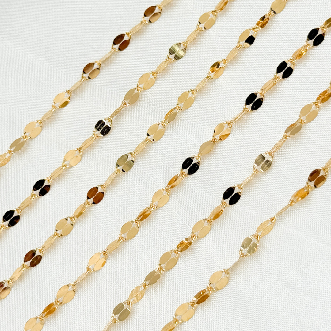 Gold Filled Flat Marina Chain