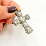 Load image into Gallery viewer, DP306. Diamond Sterling Silver Cross Pendant with Polki Diamond