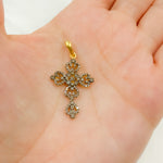 Load image into Gallery viewer, DC316. Diamond Sterling Silver Cross Pendant