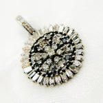 Load image into Gallery viewer, DC641. Diamond & Sterling Silver Round Flower Pendant