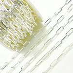 Load image into Gallery viewer, Sterling Silver Flat Paperclip Chain