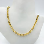 Load image into Gallery viewer, 000HVR0534000. 14K Solid Yellow Gold Round Rolo Hollow Chain Necklace