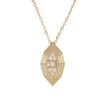 Load image into Gallery viewer, DPE00405.14K Solid Gold Diamond Solitaire Pendant Necklace