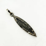 Load image into Gallery viewer, DP205. Diamond Sterling Silver Marquise Shape Pendant