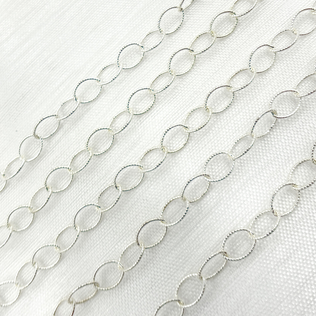 720TWSS. Sterling Silver Twisted Oval Link Chain