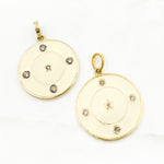 Load image into Gallery viewer, Buy Now Diamond Sterling Silver Round Star Enamel Pendant