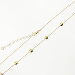 Load image into Gallery viewer, NKSET701. 14k Solid Yellow Gold Flat Bead Link Necklace