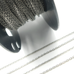 Load image into Gallery viewer, Z37OX. Oxidized Sterling Silver Thick Cable Link Chain