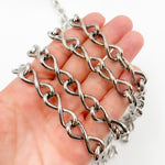 Load image into Gallery viewer, Silver Hollow Infinite Link Chain