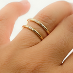 Load image into Gallery viewer, 14K Solid Yellow Gold Solo Baguette Ring
