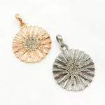 Load image into Gallery viewer, DP0124. Diamond Silver Round Star Pendant