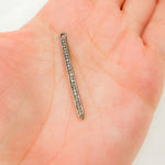 Load image into Gallery viewer, DC676. Diamond Black Rhodium Sterling Silver Spike Charm