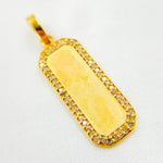 Load image into Gallery viewer, DC092. Diamond & Sterling Silver Rectangle Pendant