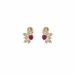 Load image into Gallery viewer, ER424626. 14k Solid Gold Diamond and Gemstone Fancy Earrings