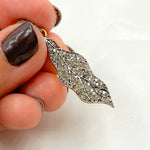 Load image into Gallery viewer, DP086. Diamond & Sterling Silver Leaf Pendant