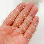 Load image into Gallery viewer, Sterling Silver Twisted Oval & Round Link Chain