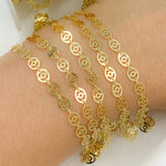 Load image into Gallery viewer, Gold Plated 925 Sterling Silver Flat Oval Design Link Chain