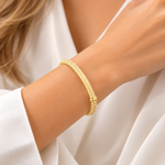 Load image into Gallery viewer, Bangle9. 14K Solid Gold Textured Bangle