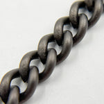 Load image into Gallery viewer, Buy Black Rhodium Sterling Silver Smooth Curb Chain