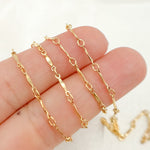 Load image into Gallery viewer, 14K Gold Filled Dapped Bar Chains