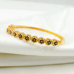 Load image into Gallery viewer, KG247. 14K Solid Gold Bangle with Diamonds and Stones