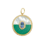 Load image into Gallery viewer, KG124. 14K Solid Gold Round Pendant