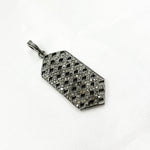Load image into Gallery viewer, DP154. Diamond Sterling Silver Hexagon Pendant