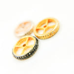 Load image into Gallery viewer, DC737. Diamond & Sterling Silver Spacer Bead